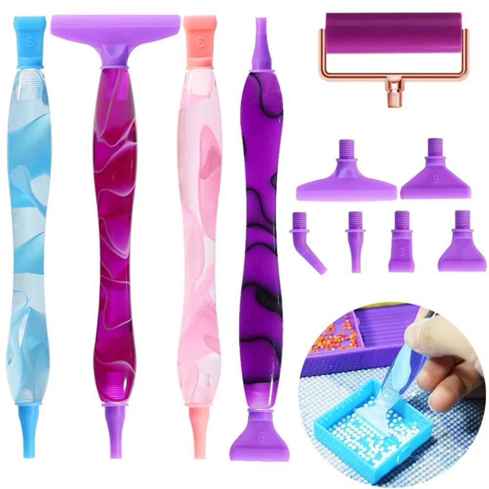 Resin Art Tool Kit - 5D Diamond Painting Pen Roller Point