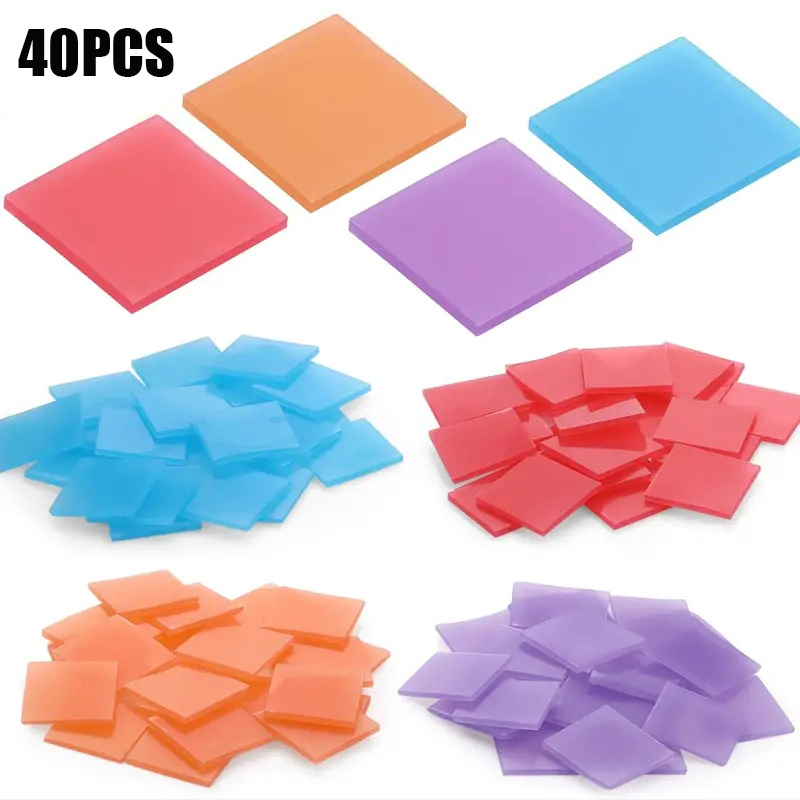 Resin Art Canvas - 40Pcs Diamond Painting Wax Clay, Nail