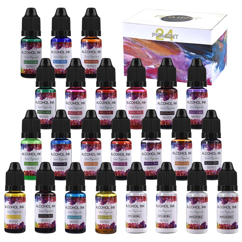 24 Color/Set 10ml  Resin Pigme - огляд і ціна Resin Dye Opaque