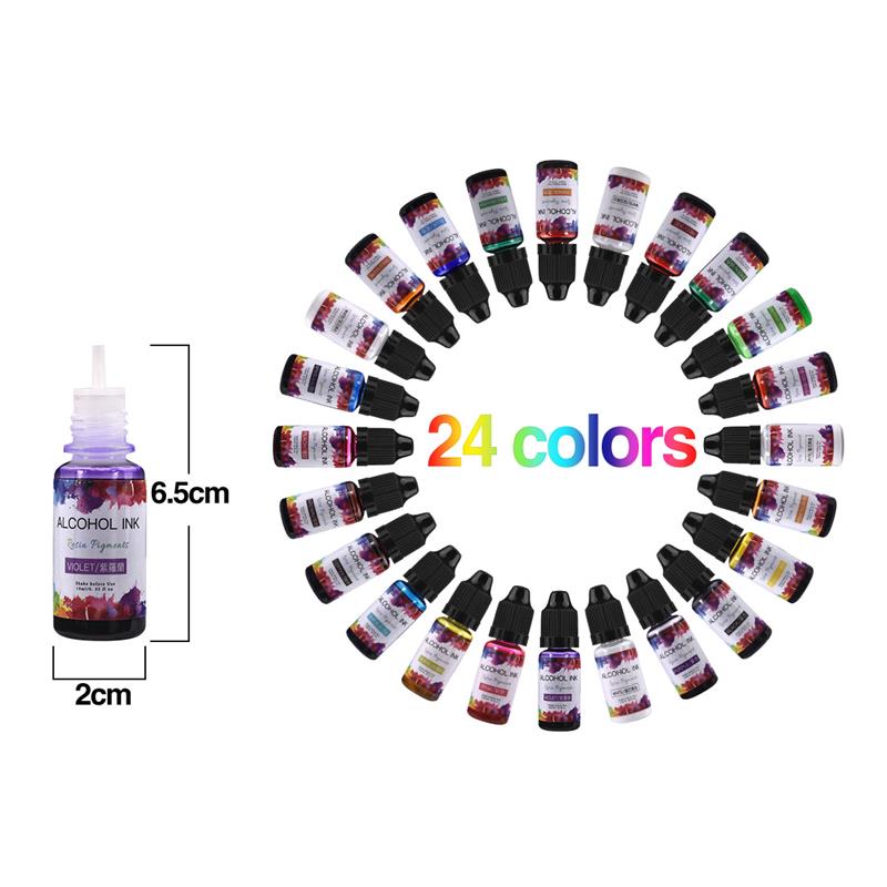 24 Color/Set 10ml  Resin Pigme - огляд і ціна Resin Dye Opaque