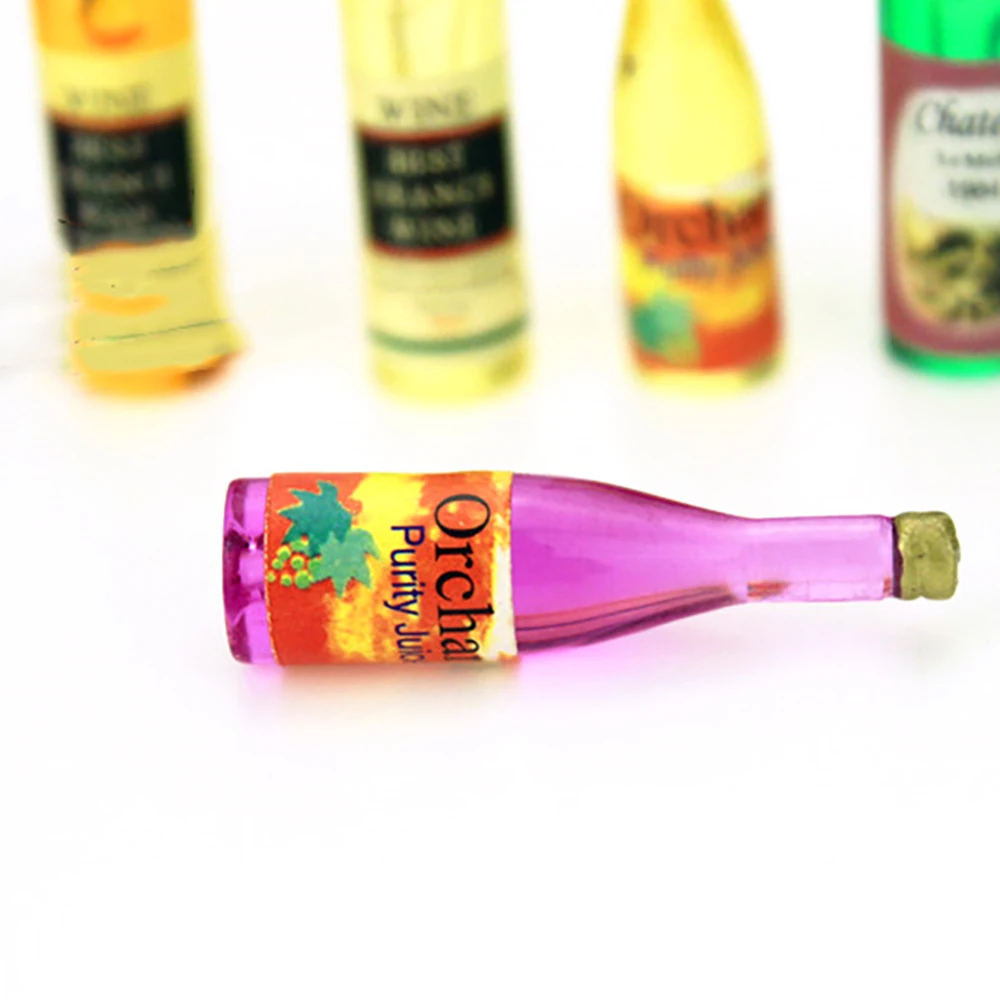 6Pcs 1/12 Dollhouse Miniature  - огляд і ціна Resin Art Bottle
