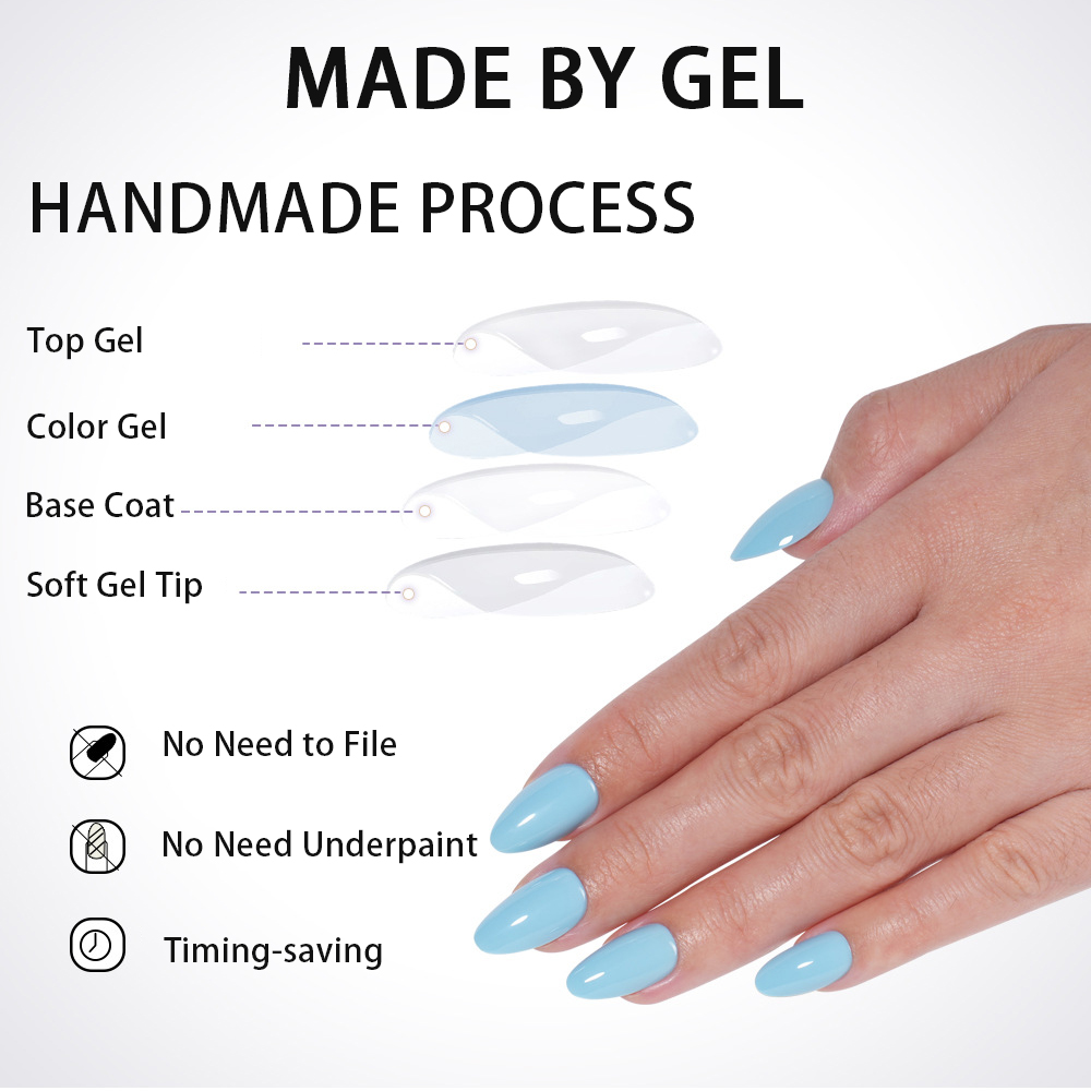 VITAGWX 32pcs Press on Nails A - огляд і ціна Resin Color Paste