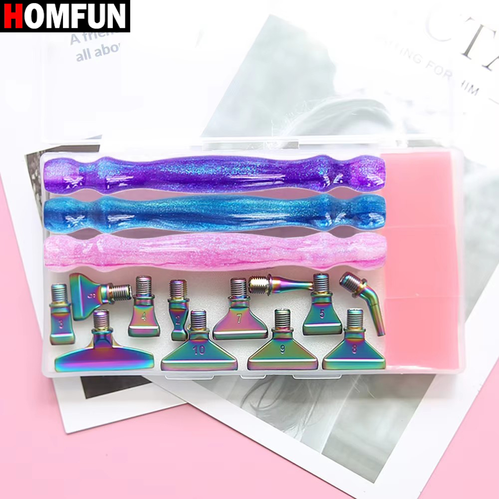 HOMFUN 5D Diamond Painting Pen - огляд і ціна Resin Art Tool Kit