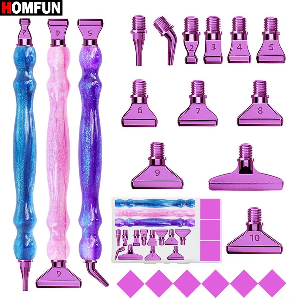 HOMFUN 5D Diamond Painting Pen - огляд і ціна Resin Art Tool Kit
