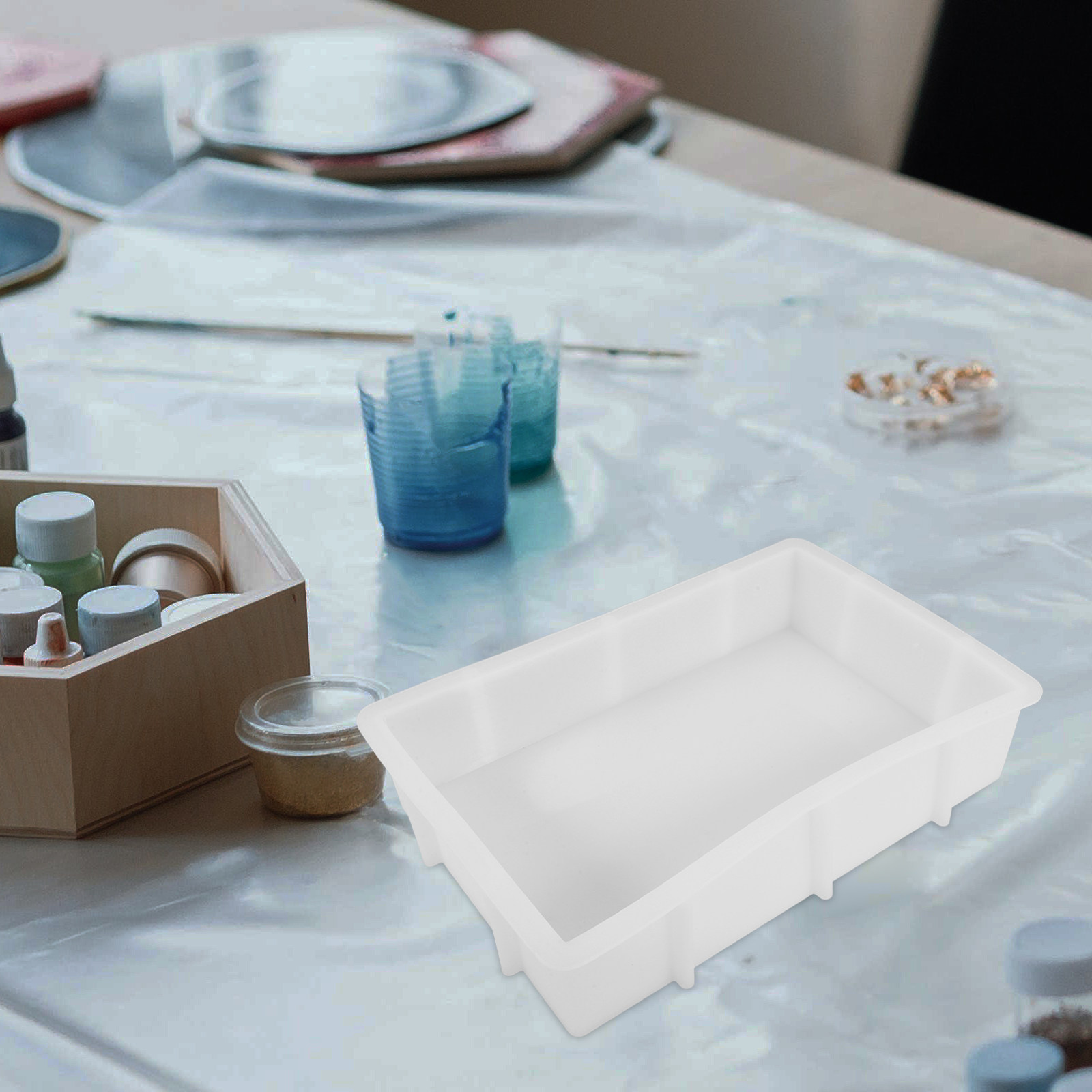 Large Rectangle Resin Silicone - огляд і ціна Tray Mold Rectangle