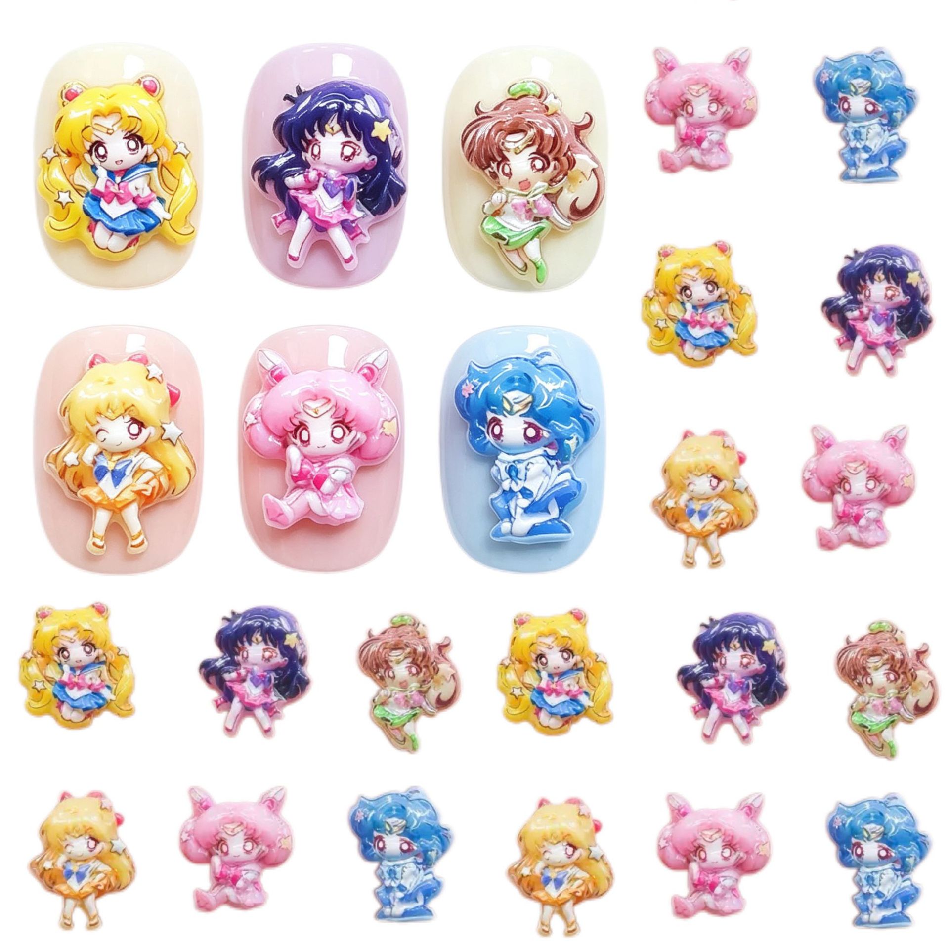 30/100pcs Cartoon for Sailor M - огляд і ціна Resin Color Paste