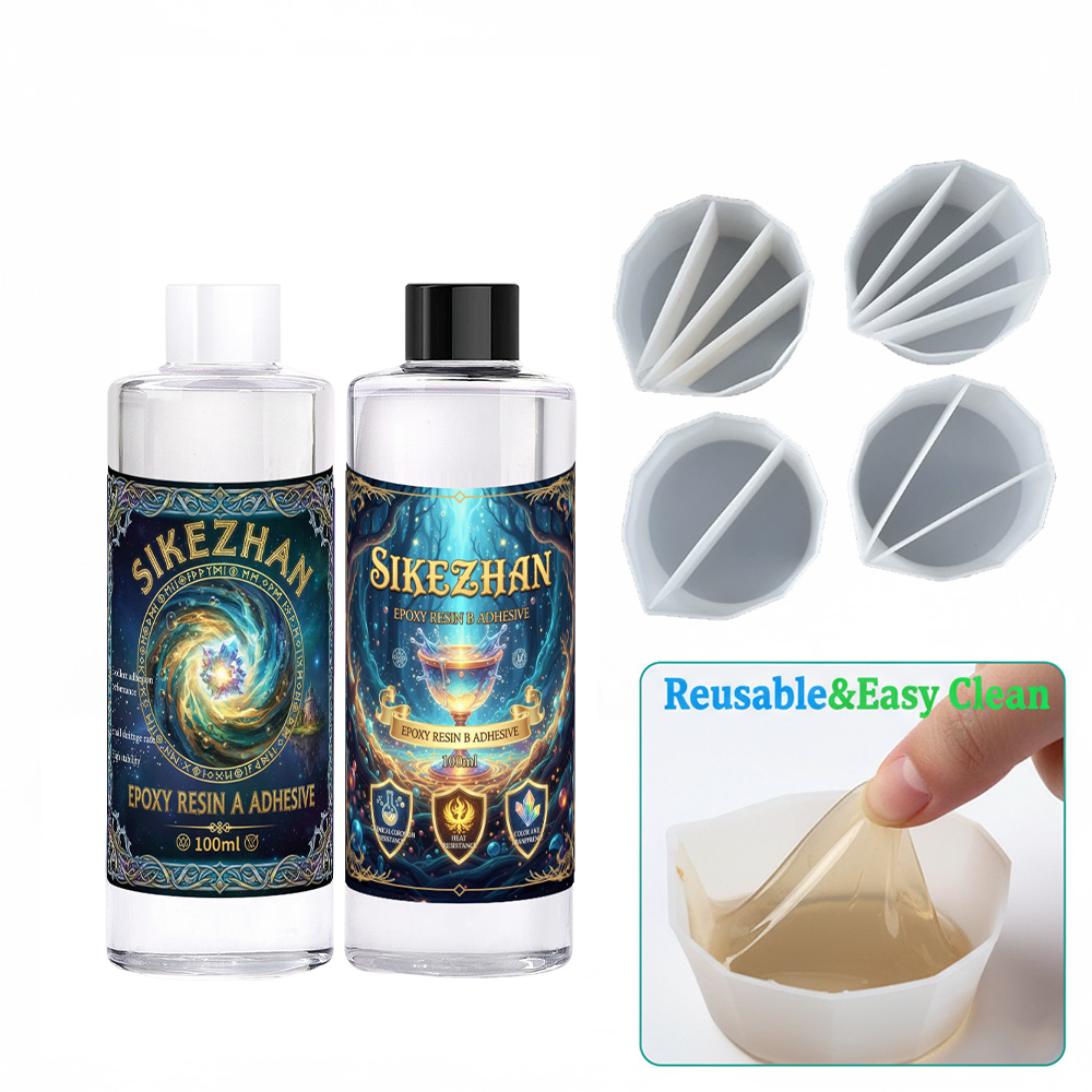 Epoxy Resin Kit with 4 Silicon - огляд і ціна Resin Art Tool Kit