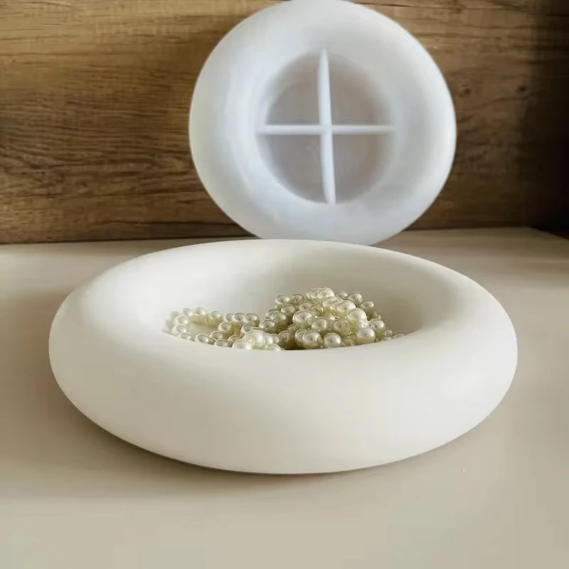 Big Round Tray Cement Silicone - огляд і ціна Tray Mold Rectangle