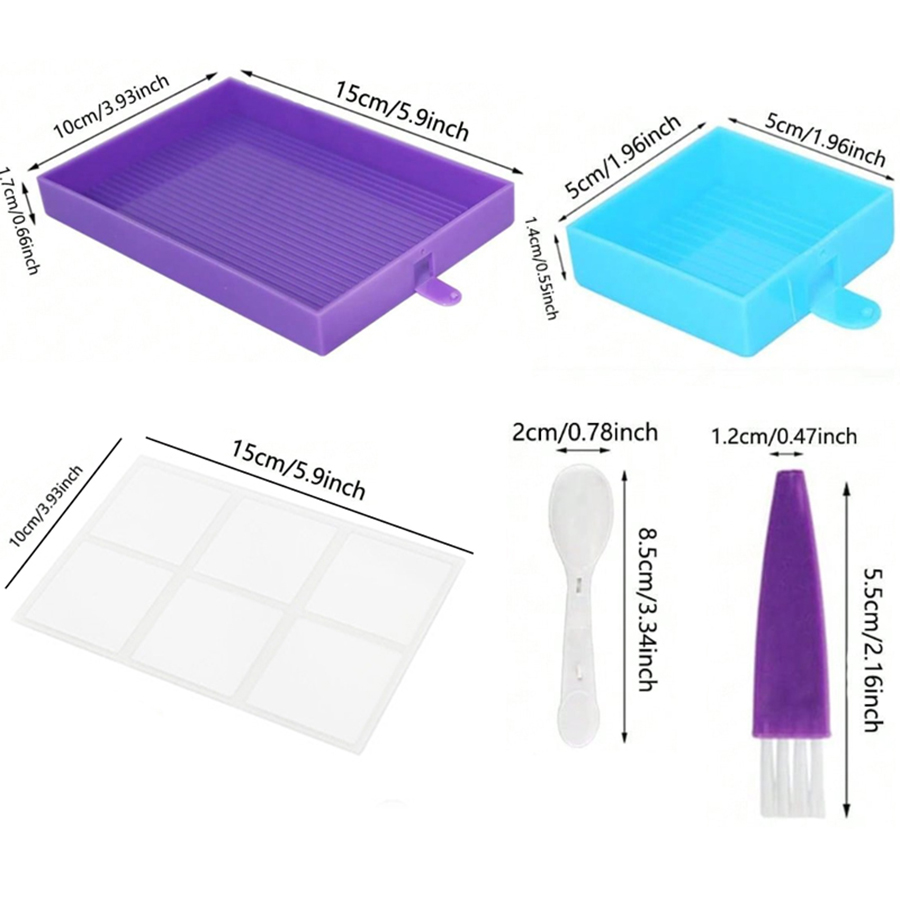 6 Grids Palette With Cover Dia - огляд і ціна Resin Art Tool Kit