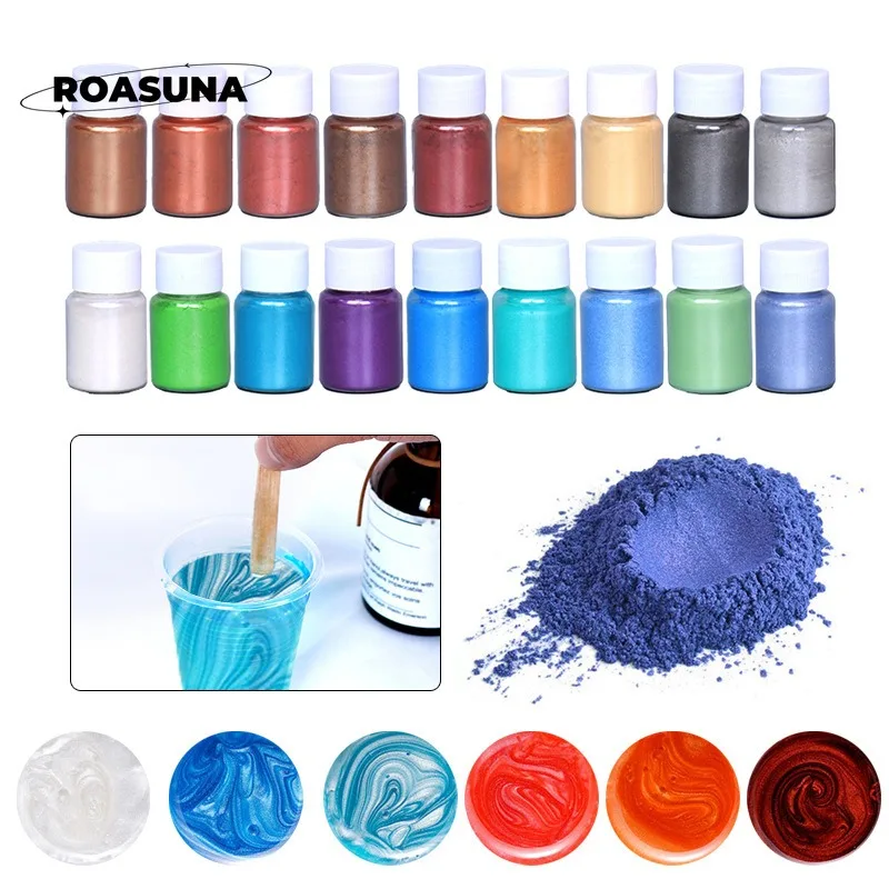 24 Colors Mica Pearl Powder fo - огляд і ціна Resin Color Paste