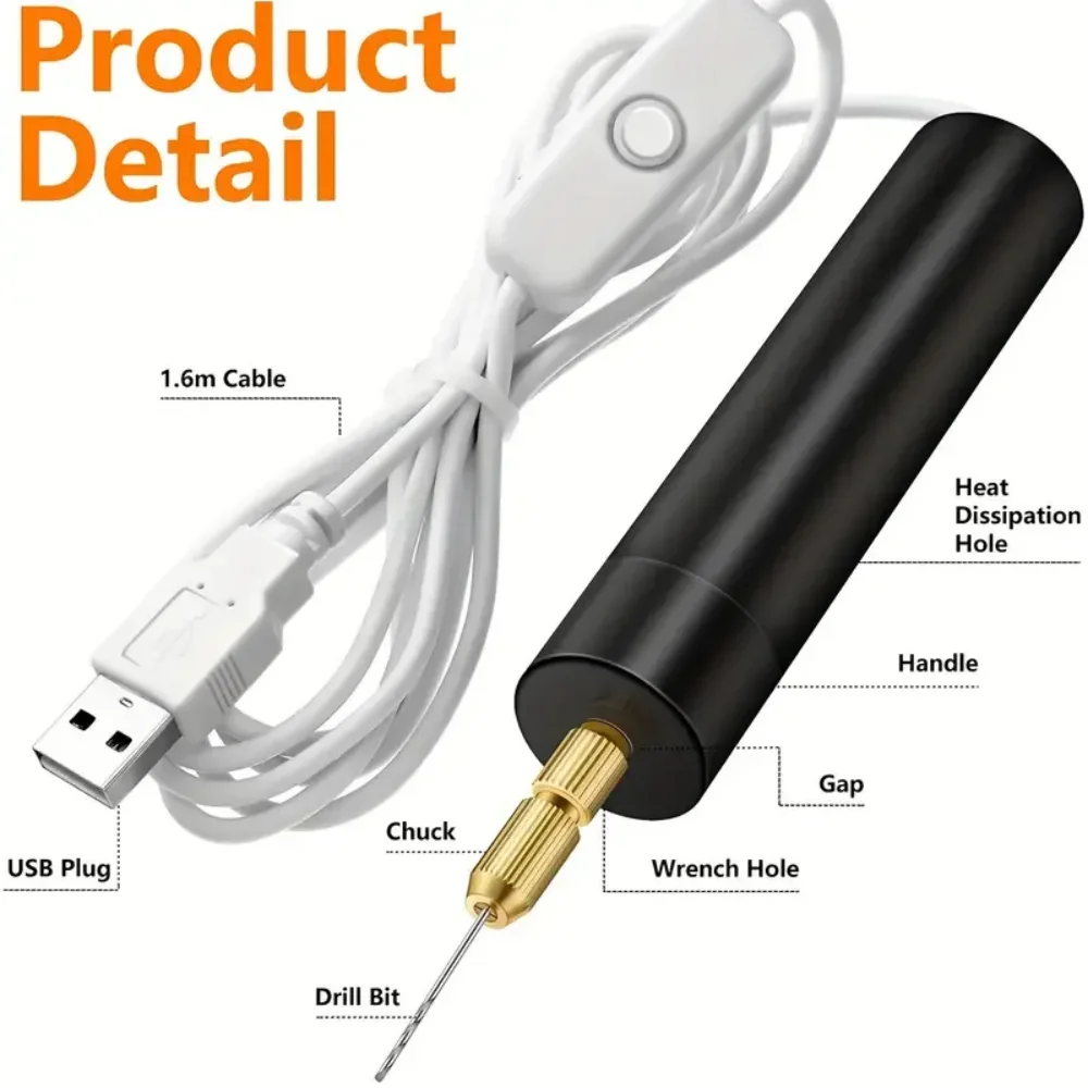 Mini Electric Drill USB Powere - огляд і ціна Resin Art Tool Kit