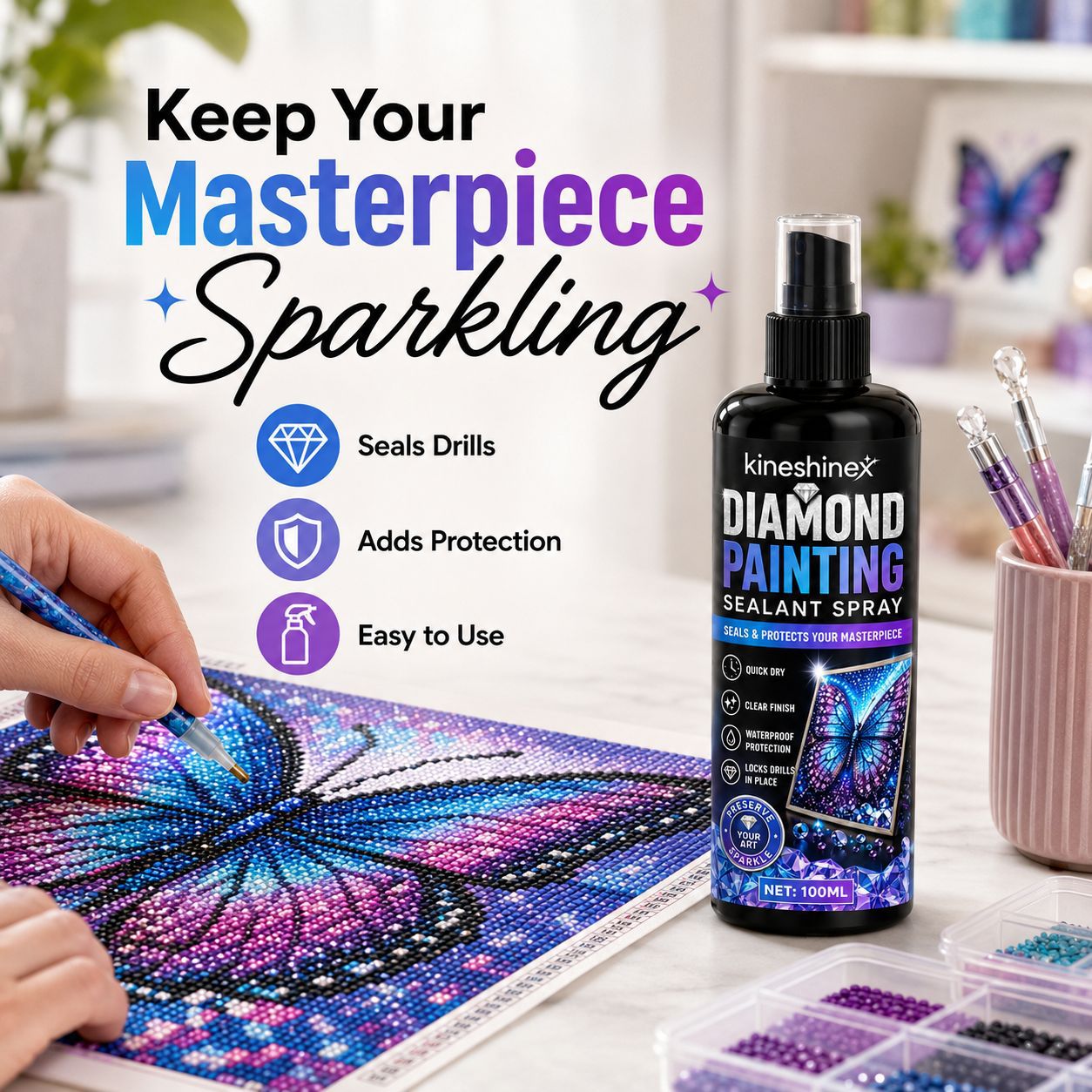 Diamond Painting Sealant Spray - огляд і ціна Resin Art Canvas