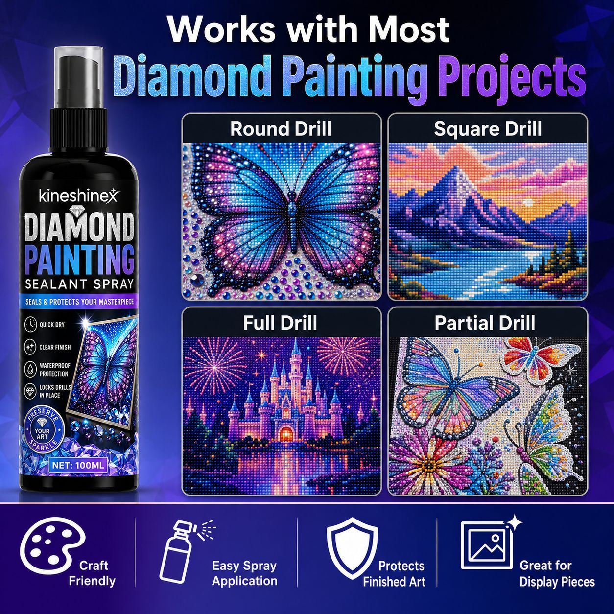 Diamond Painting Sealant Spray - огляд і ціна Resin Art Canvas
