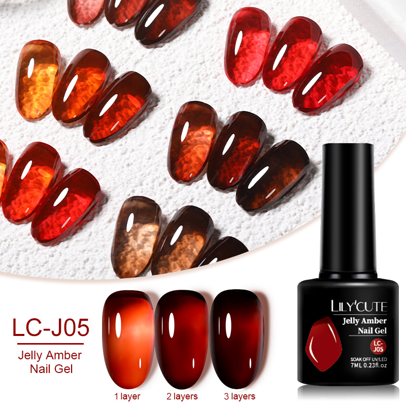 LILYCUTE 7ML Jelly Amber Gel N - огляд і ціна Resin Dye Opaque