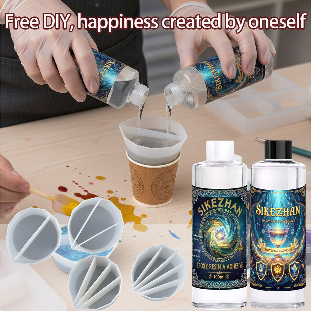 Epoxy Resin Kit with 4 Silicon - огляд і ціна Resin Art Tool Kit