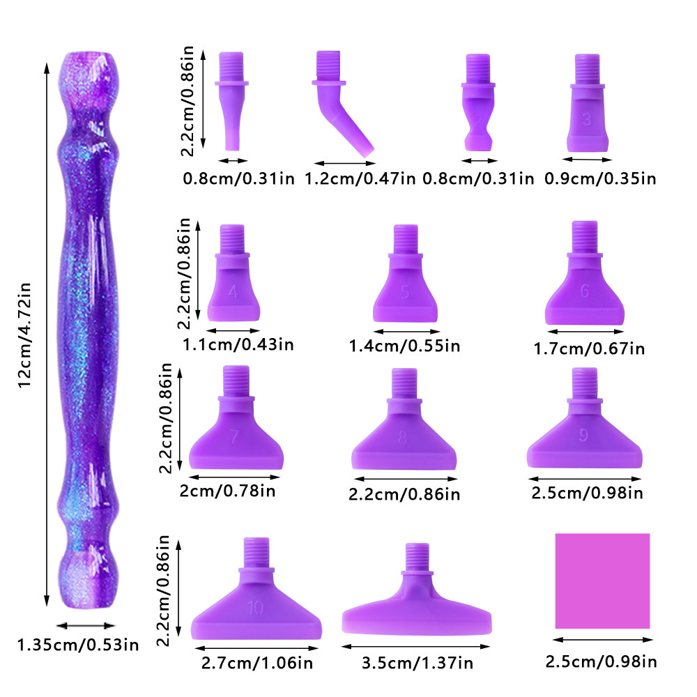 HOMFUN 5D Diamond Painting Pen - огляд і ціна Resin Art Tool Kit