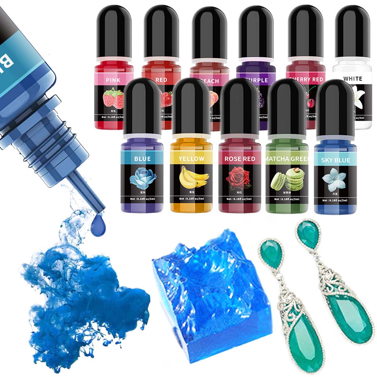 5ml/Bottle Epoxy Resin Pigment - огляд і ціна Resin Art Bottle