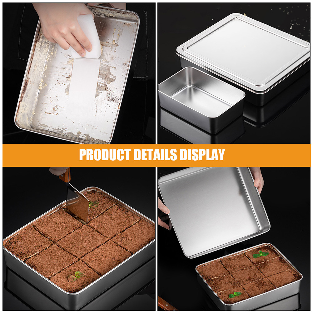 2Pcs Rectangle Stainless Steel - огляд і ціна Tray Mold Rectangle