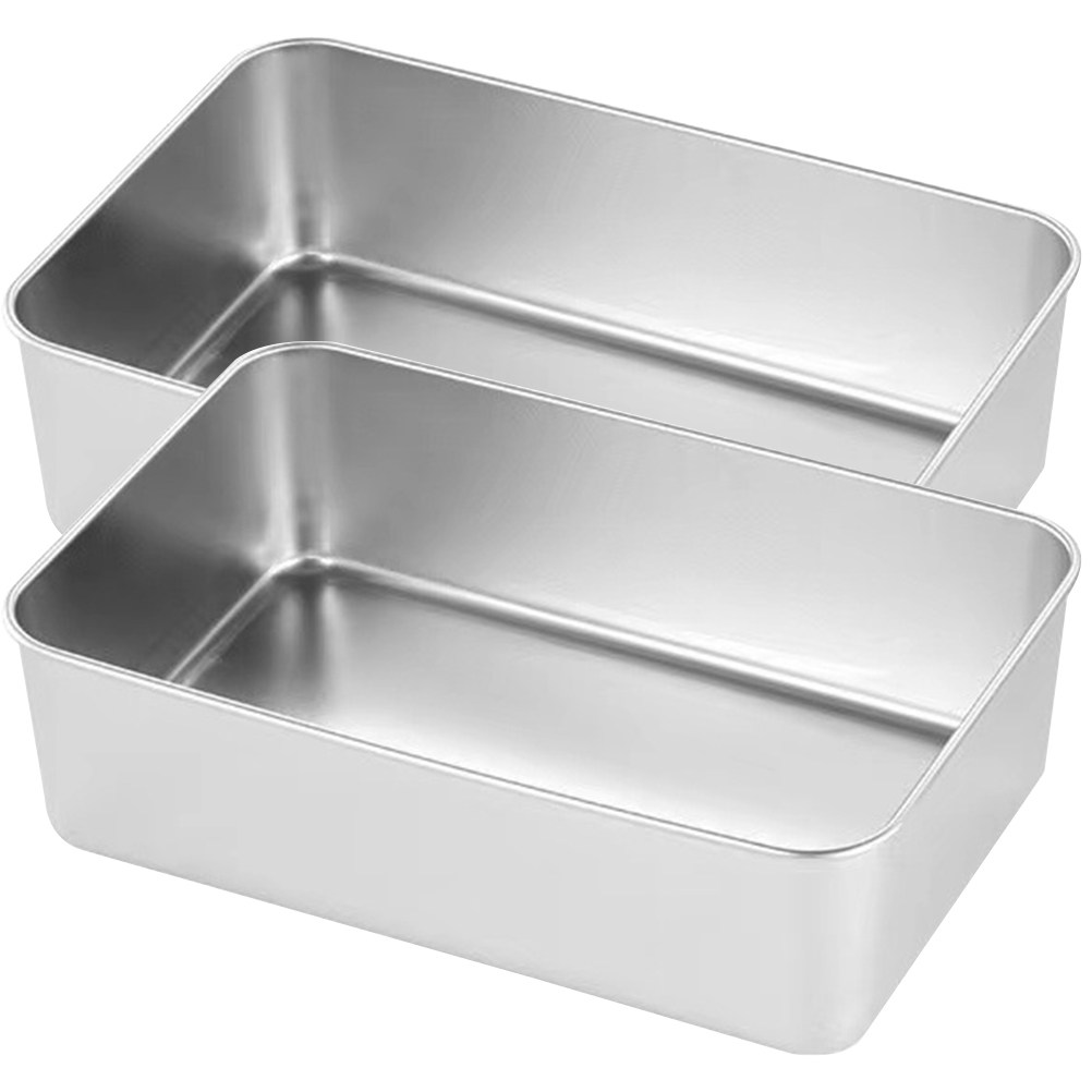 2Pcs Rectangle Stainless Steel - огляд і ціна Tray Mold Rectangle