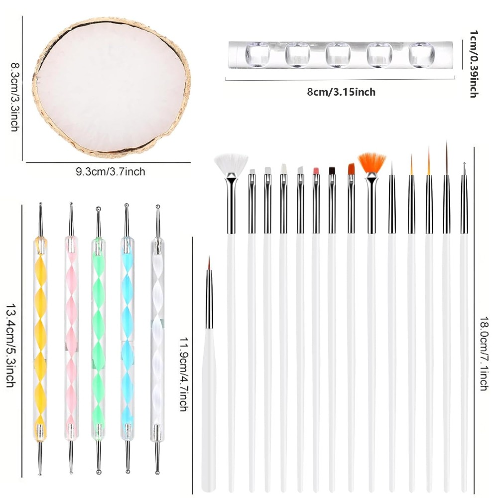 Nail Art Brush 22 Piece Set, 2 - огляд і ціна Resin Art Tool Kit