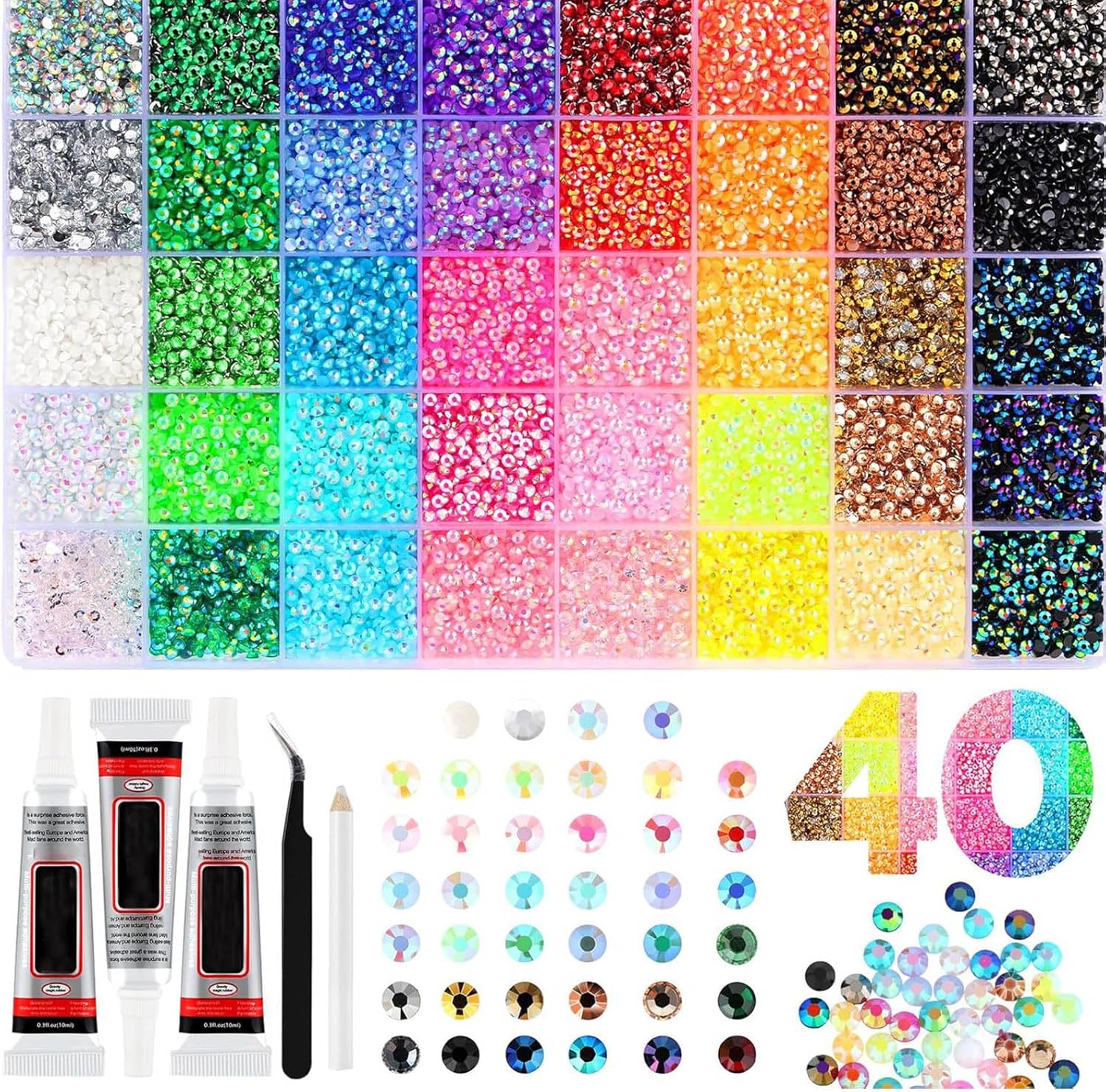 Colorful DIY Resin Rhinestone  - огляд і ціна Resin Art Tool Kit