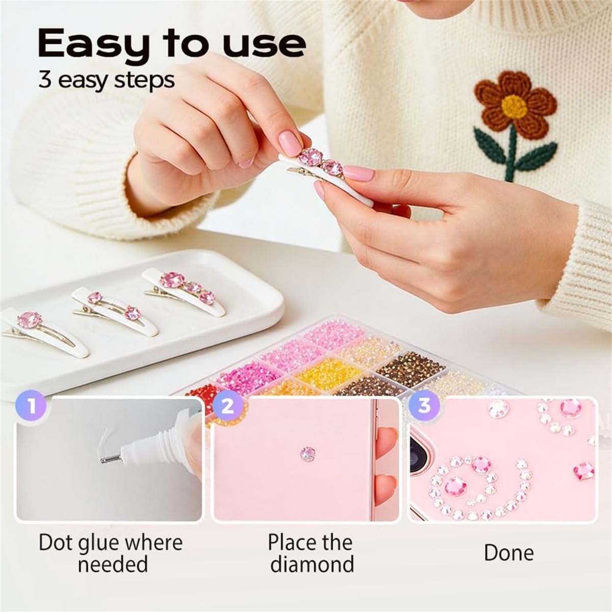 Colorful DIY Resin Rhinestone  - огляд і ціна Resin Art Tool Kit
